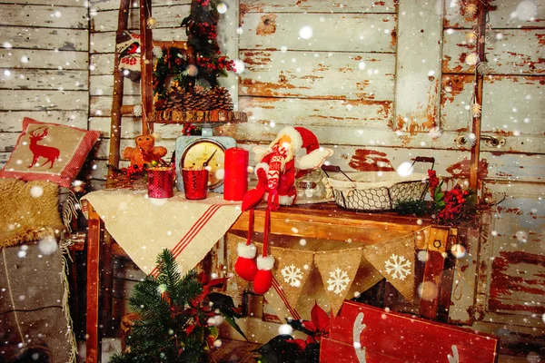 Vánoční barevné dekorace — Stock fotografie