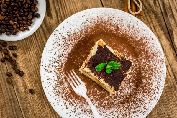 Italian dessert tiramisu — Stock Photo, Image