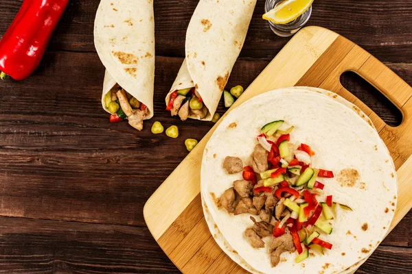 Mexican tortilla wrap — Stock Photo, Image