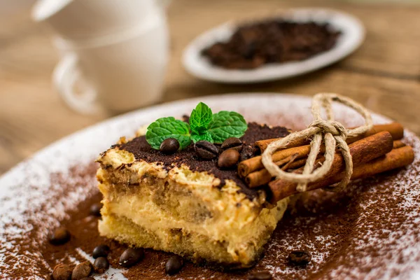 Italian dessert tiramisu — Stock Photo, Image