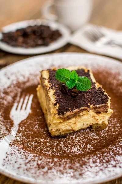 Italian dessert tiramisu — Stock Photo, Image