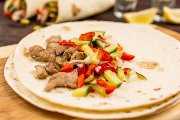 Mexican tortilla wrap — Stock Photo, Image