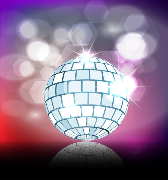 Boule disco bleue — Image vectorielle