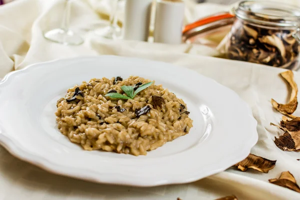 Italian mushroom risotto — Stock Photo, Image