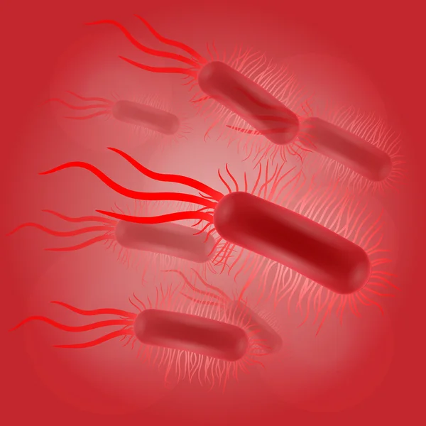 Virus di Escherichia coli — Vettoriale Stock