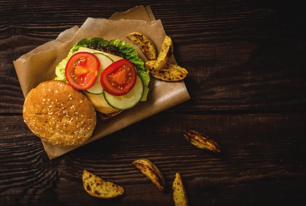 Izgara sığır eti hamburger