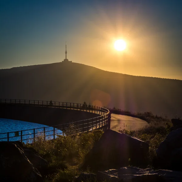 선라이즈 체코 산 Jeseniky — 스톡 사진