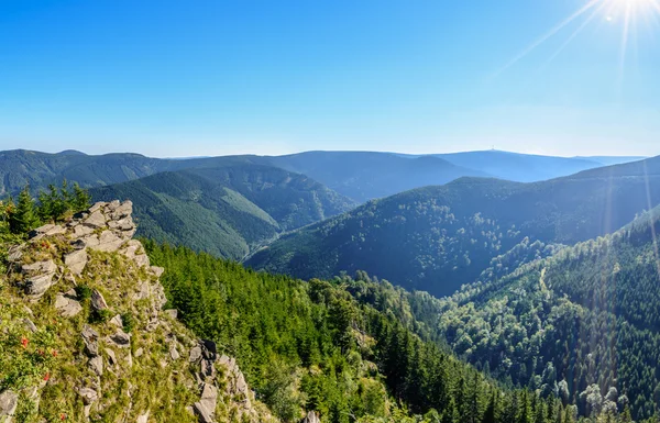 Montanhas checas Jeseniky — Fotografia de Stock