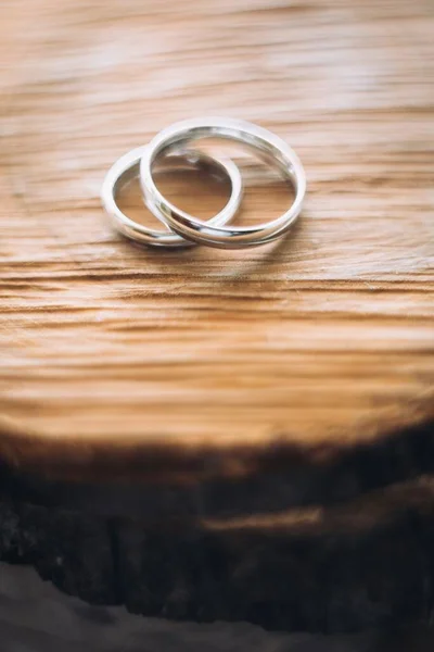 Beautiful Jewel Wedding Rings Closeup Macro Photography — Stock Photo, Image