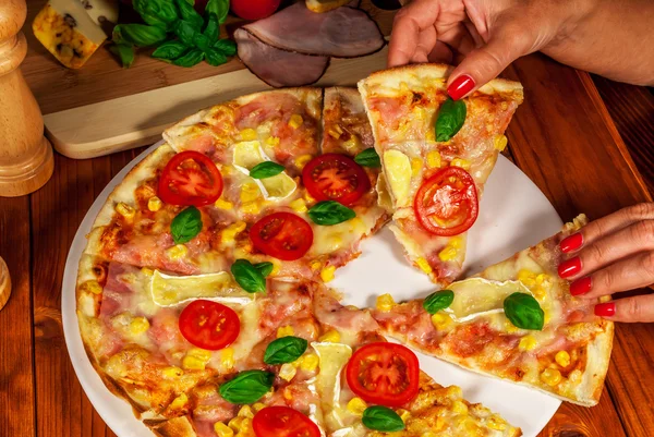 İtalyan pizzası.