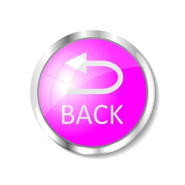 ピンクの web ボタン — ストックベクタ