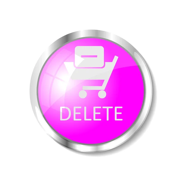 Pink web button — Stock Vector