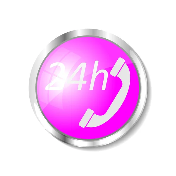 Pink web button — Stock Vector
