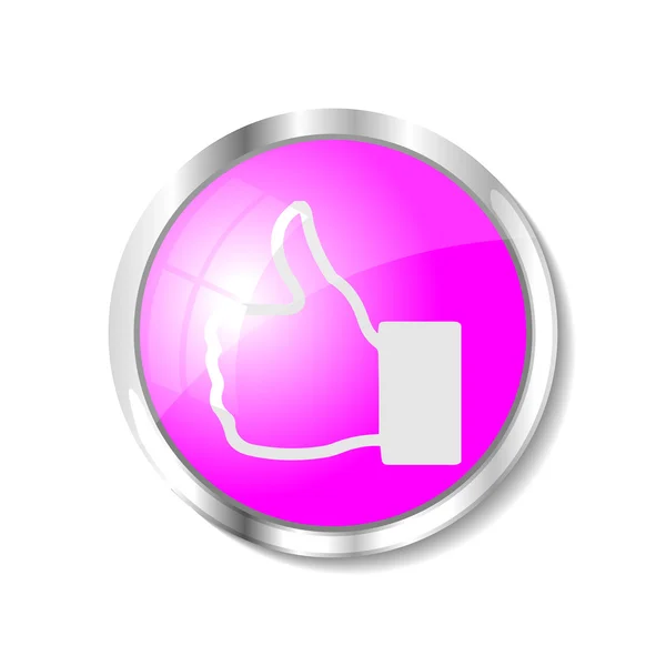 Botón web rosa — Archivo Imágenes Vectoriales