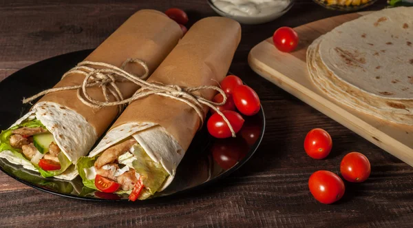 Tortilla wrap — Stock Photo, Image