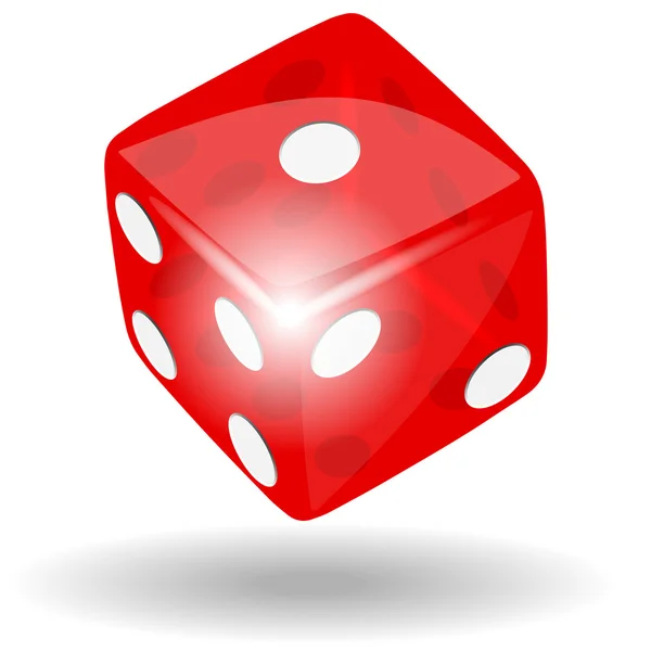 Red dice — Stock Vector