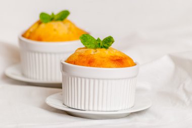 Vanilya sufle veya cupcake