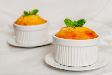 Vanilya sufle veya cupcake