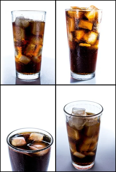 Cola with ice — Stock Photo, Image