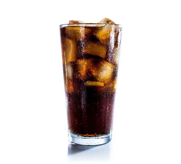 Cola with ice — Stock Photo, Image