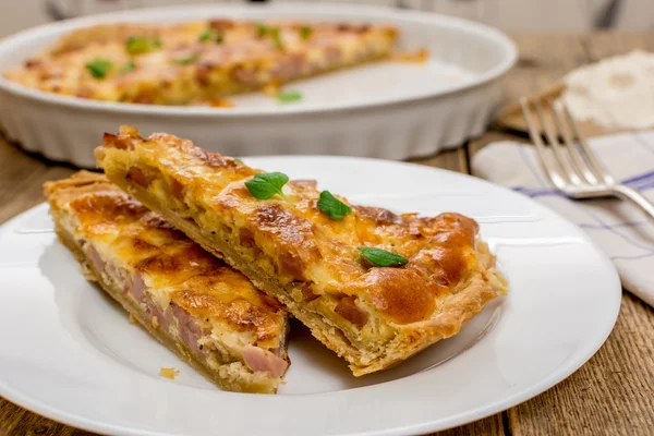 Tradiční francouzský quiche — Stock fotografie