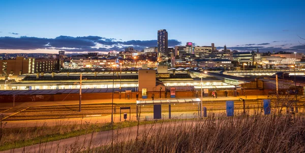 Linha do horizonte de Sheffield, Inglaterra — Fotografia de Stock