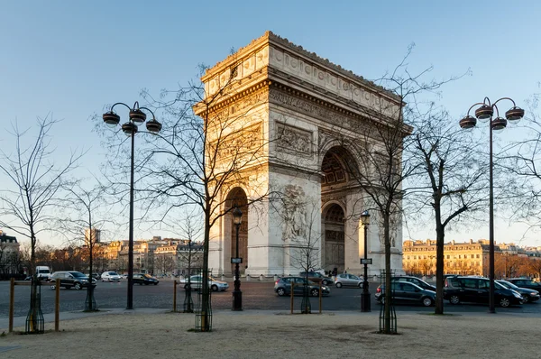 法国巴黎凯旋门弧 — 图库照片