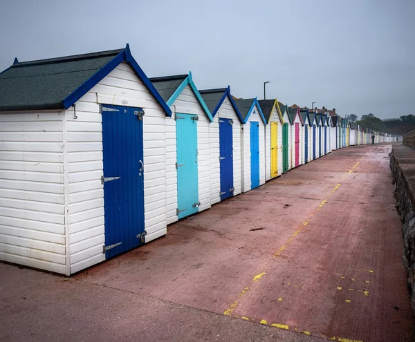 Devon plaj kulübe İngiltere'de — Stok fotoğraf