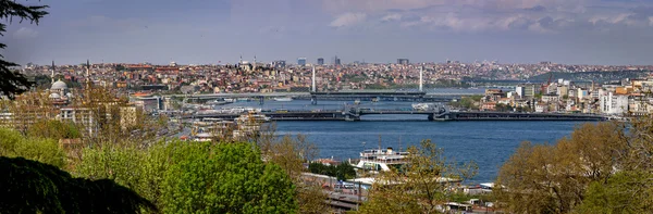 Панорамный вид на Стамбул и Босфор — стоковое фото