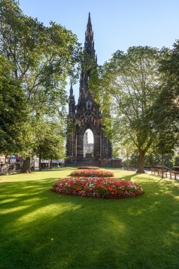 Princes Street bahçeleri Edinburgh, İskoçya, İngiltere