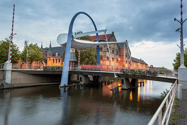 Bascule bridge Leeuwarden Países Bajos —  Fotos de Stock