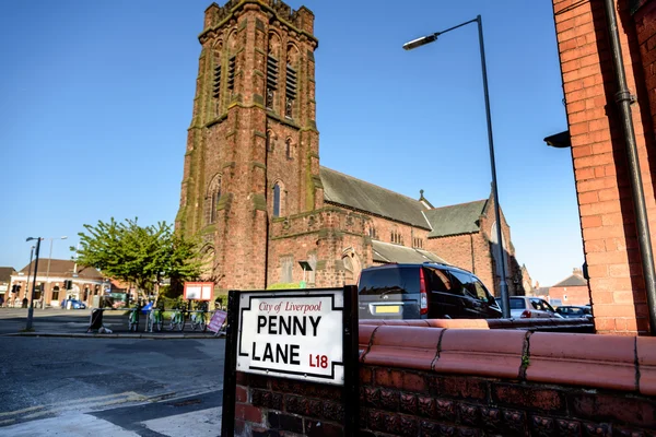 Penny Lane Road Sign — Stock Photo, Image