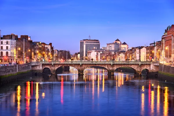 Dublin city skyline — Stock Photo, Image