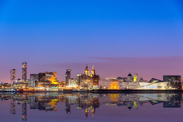 Liverpool horizont Panorama — Stock fotografie