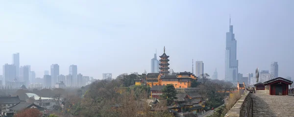 Skyline i Nanjing, Kina — Stockfoto