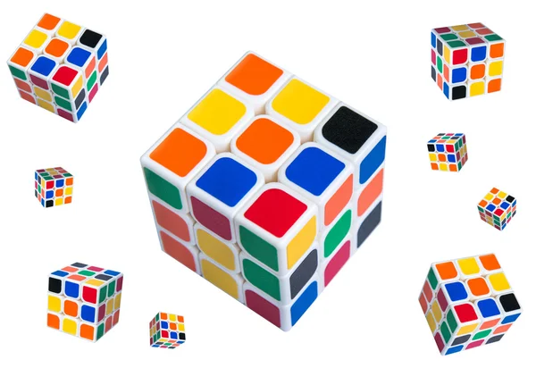 Μαγικό κύβο. ή Rubik — Φωτογραφία Αρχείου