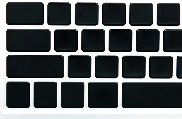 Крупним планом зображення порожньої сучасної клавіатури . — стокове фото
