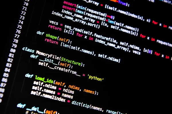Computer language source code — Stock Photo, Image