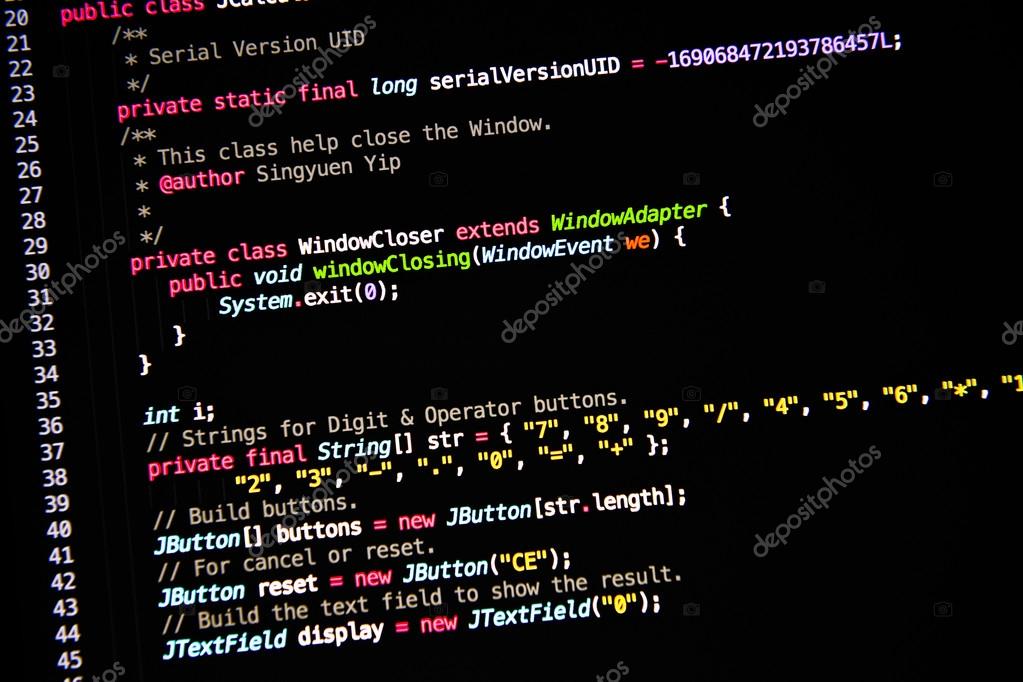 Computer language source code — Stock Photo © kikujungboy #117958506