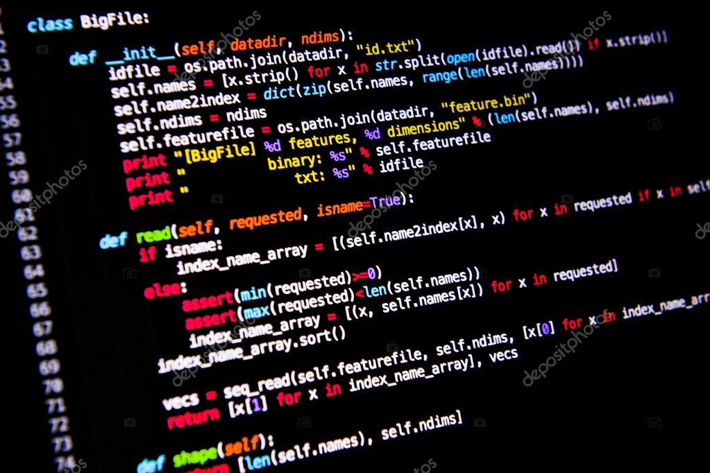 Computer language source code Stock Photo by ©kikujungboy 117958682