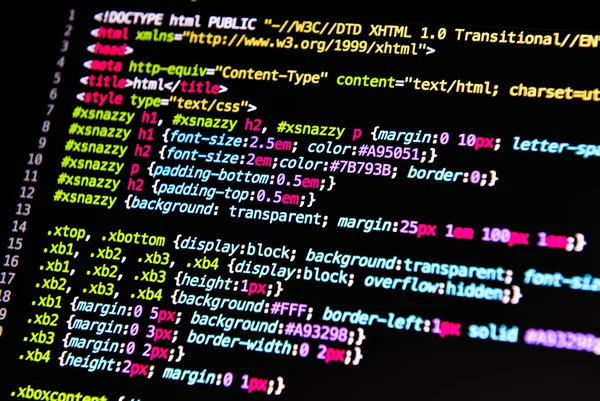 Computer language source code — Stock Photo, Image