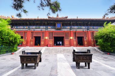 Yonghe Lamasery, or popularly as the Lama Temple, is a temple and monastery of the Gelug school of Tibetan Buddhism clipart