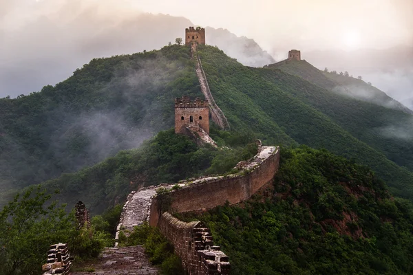 La Gran Muralla de China: 7 maravillas del mundo . —  Fotos de Stock