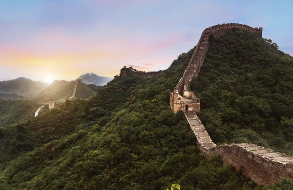 The Great wall of China: 7 wonder of the world. — Stock Photo, Image