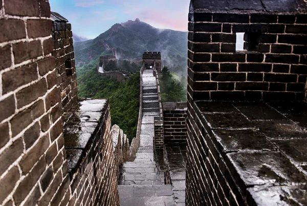 La Gran Muralla de China: 7 maravillas del mundo . —  Fotos de Stock