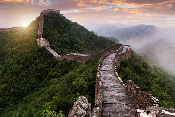 The Great wall of China: 7 wonder of the world. — Stock Photo, Image