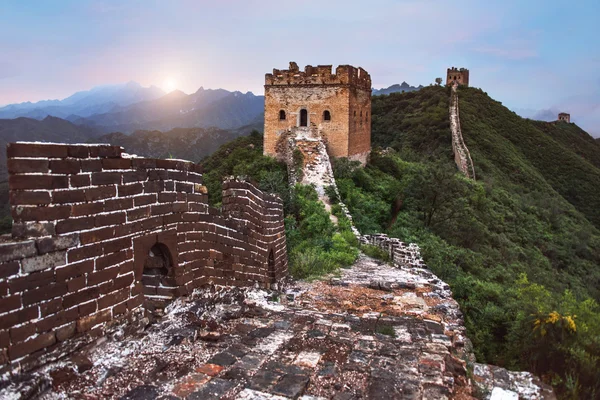 The Great wall of China: 7 wonder of the world. — Stock Photo, Image