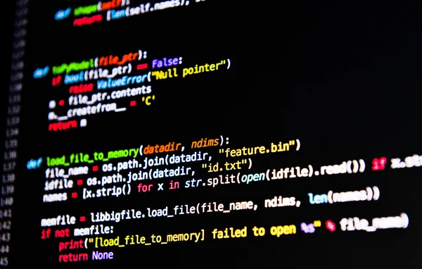 Computer language source code — Stock Photo, Image