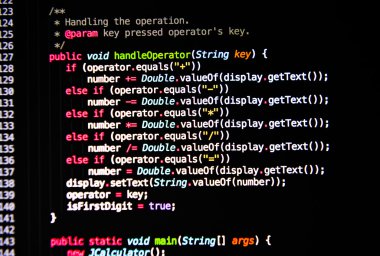 computer language source code clipart