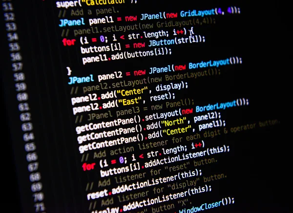 Computer language source code — Stock Photo, Image